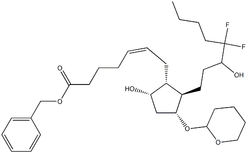 Benzyl (Z)-7-[(1R,2R,3R,5S)-2-(4,4-difluoro-3-hydroxyoctyl)-5-hydroxy-3-[(tetrahydro-2H-pyran-2-yl)o