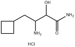 beta-Amino-alpha-hydroxycyclobutanebutanamide hydrochloride
