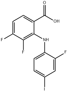2-(2-Fluoro-4-iodoanilino)-3,4-difluorobenzoic acid