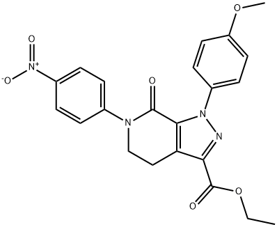 4,5,6,7-Tetrahydro-1-(4-methoxyphenyl)-6-(4-nitrophenyl)-7-oxo-1H-pyrazolo[3,4-c]pyridine-3-carboxyl