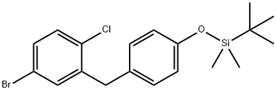 4-Bromo-1-chloro-2-[[4-[[(1,1-dimethylethyl)dimethylsilyl]oxy]phenyl]methyl]benzene
