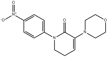 5,6-Dihydro-3-(4-morpholinyl)-1-(4-nitrophenyl)-2(1H)-pyridinone