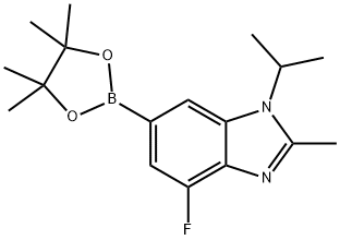 4-Fluoro-2-methyl-1-(1-methylethyl)-6-(4,4,5,5-tetramethyl-1,3,2-dioxaborolan-2-yl)-1H-benzimidazole