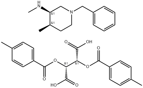 (2R,3R)-2,3-Bis[(4-methylbenzoyl)oxy]butanedioic acid compd. with (3R,4R)-N,4-dimethyl-1-(phenylmeth