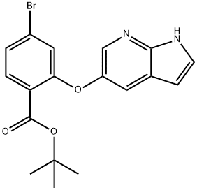4-Bromo-2-(1H-pyrrolo[2,3-b]pyridin-5-yloxy)benzoic acid 1,1-dimethylethyl ester